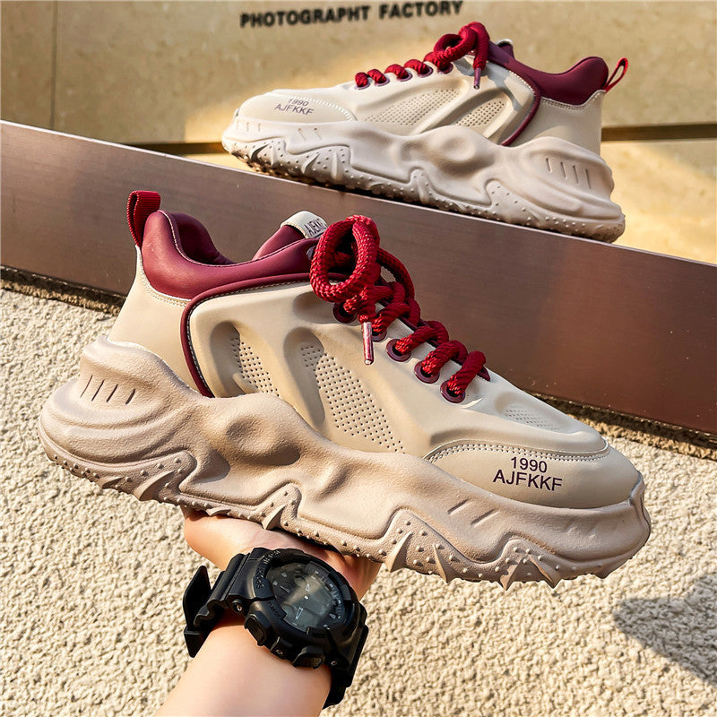 Men’s Hong Kong Style Summer Casual White Shoes