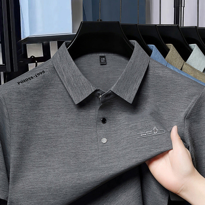 2025 Ice Silk Polo Shirt Men’s Summer Nepal Wear