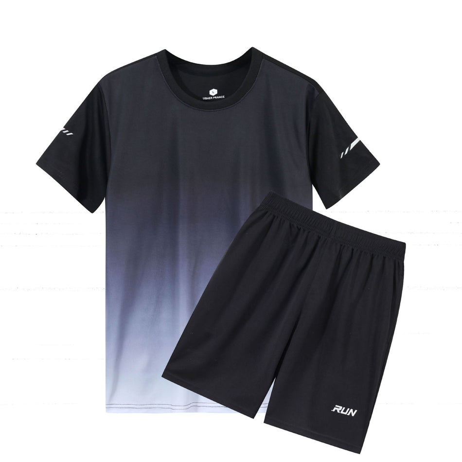 2025 Men's Gradient Quick-Dry Ice Silk T-Shirt