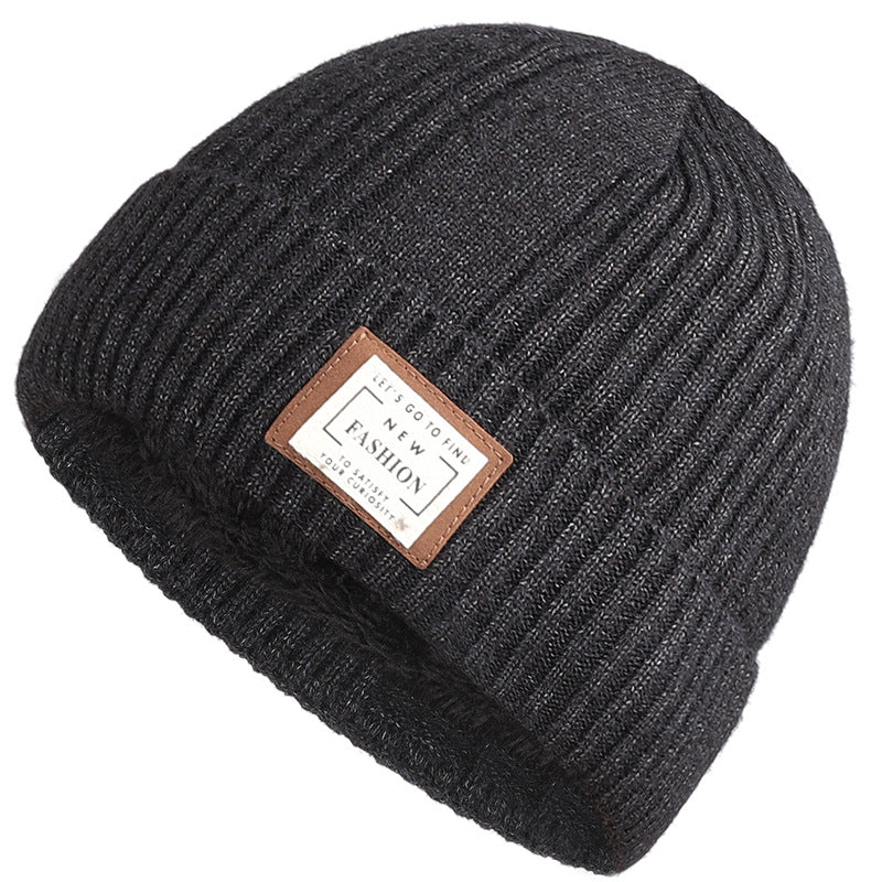 Men’s Extra Thick Wool Winter Hat – Fleece-Lined Warm Knitted Beanie