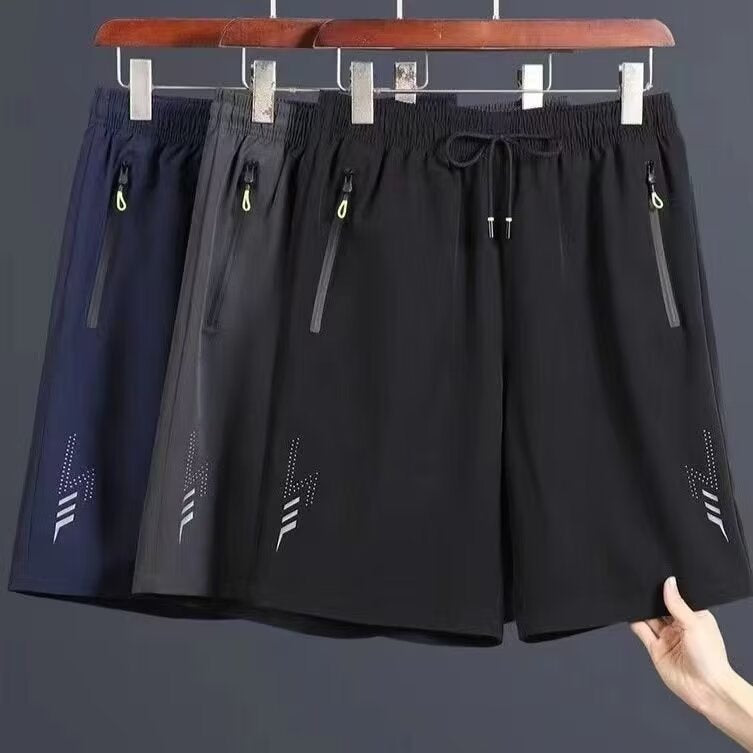 Ice Silk Sports Shorts – Plus-Size Comfort