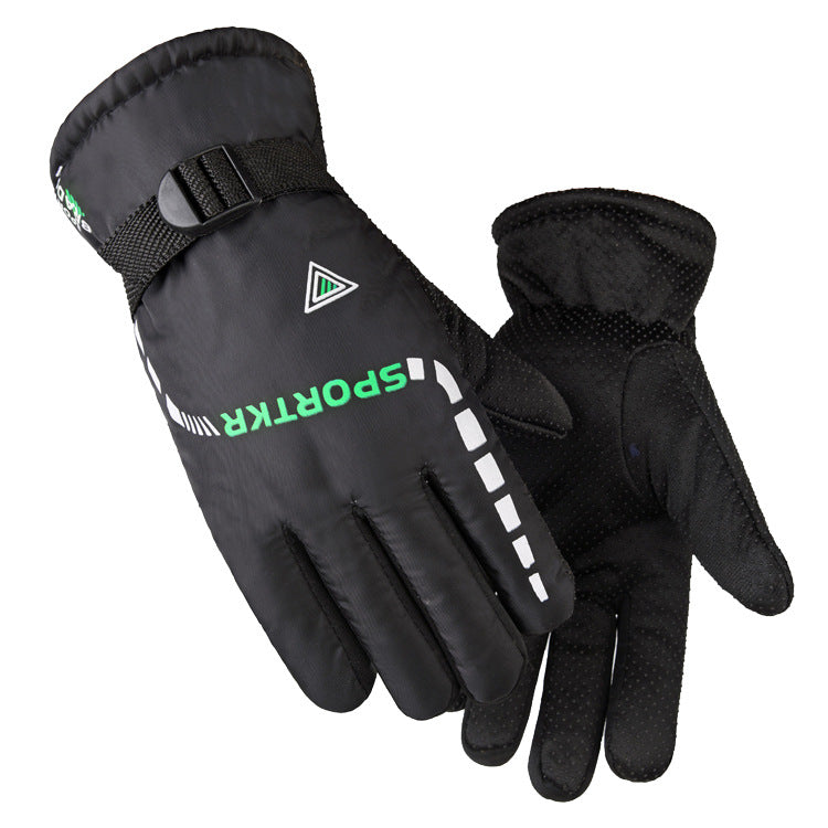 Men’s Winter Warm Gloves – Thick Fleece-Lined Ski & Motorcycle Cycling Gloves