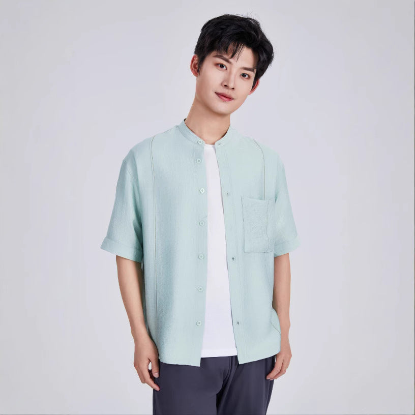 Men’s Lyocell Cotton-Linen Shirt Nepal 2025