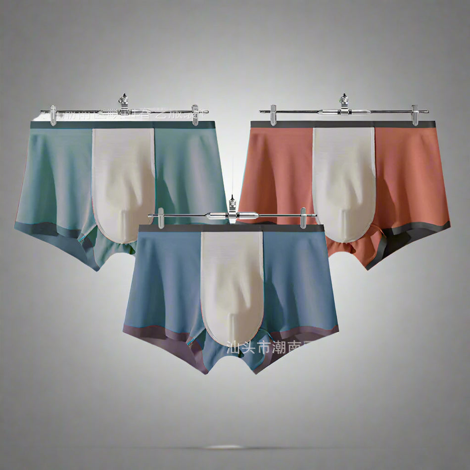 High-Grade Silk Orchid Modal Men’s Ice Silk Boxers