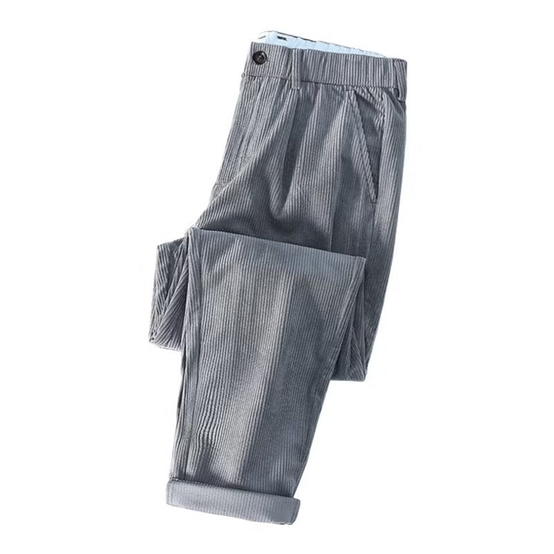 Men's Slim Corduroy Pants – Winter Stretch Trousers