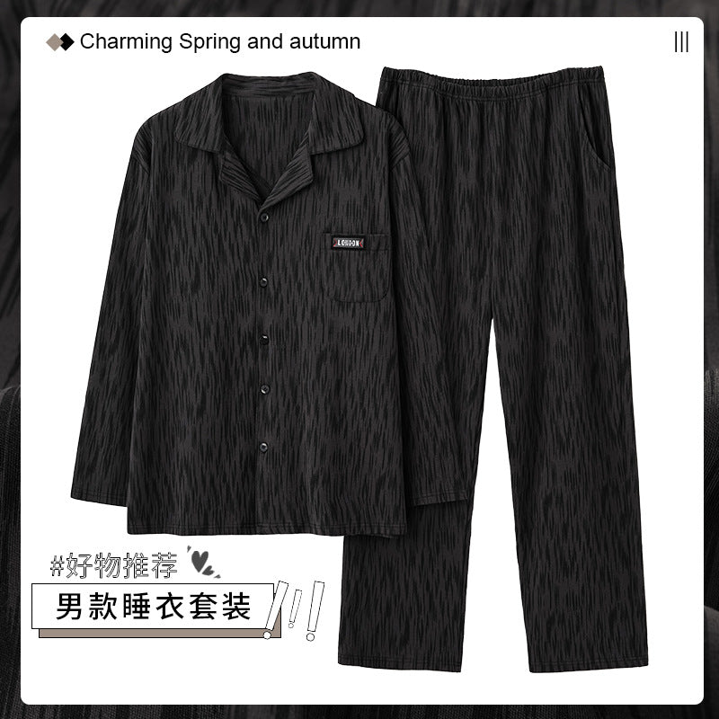 Cool Cotton Men’s Pajamas – Stylish Striped Homewear Set